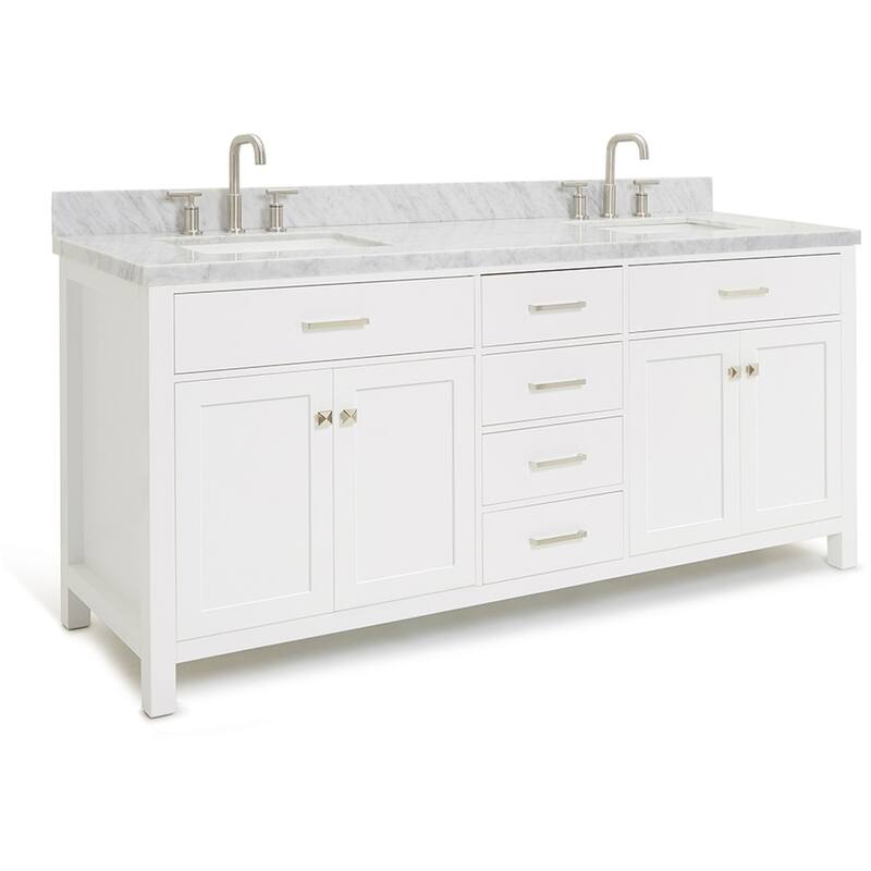 Ariel H073DCWRVO Bristol 73" Free Standing Double Rectangular Basin