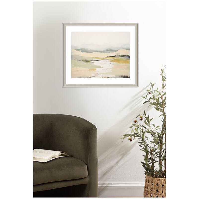 Kate and Laurel Tranquil Landscape No. 1 by Amy Lighthall Framed Wall Art Print