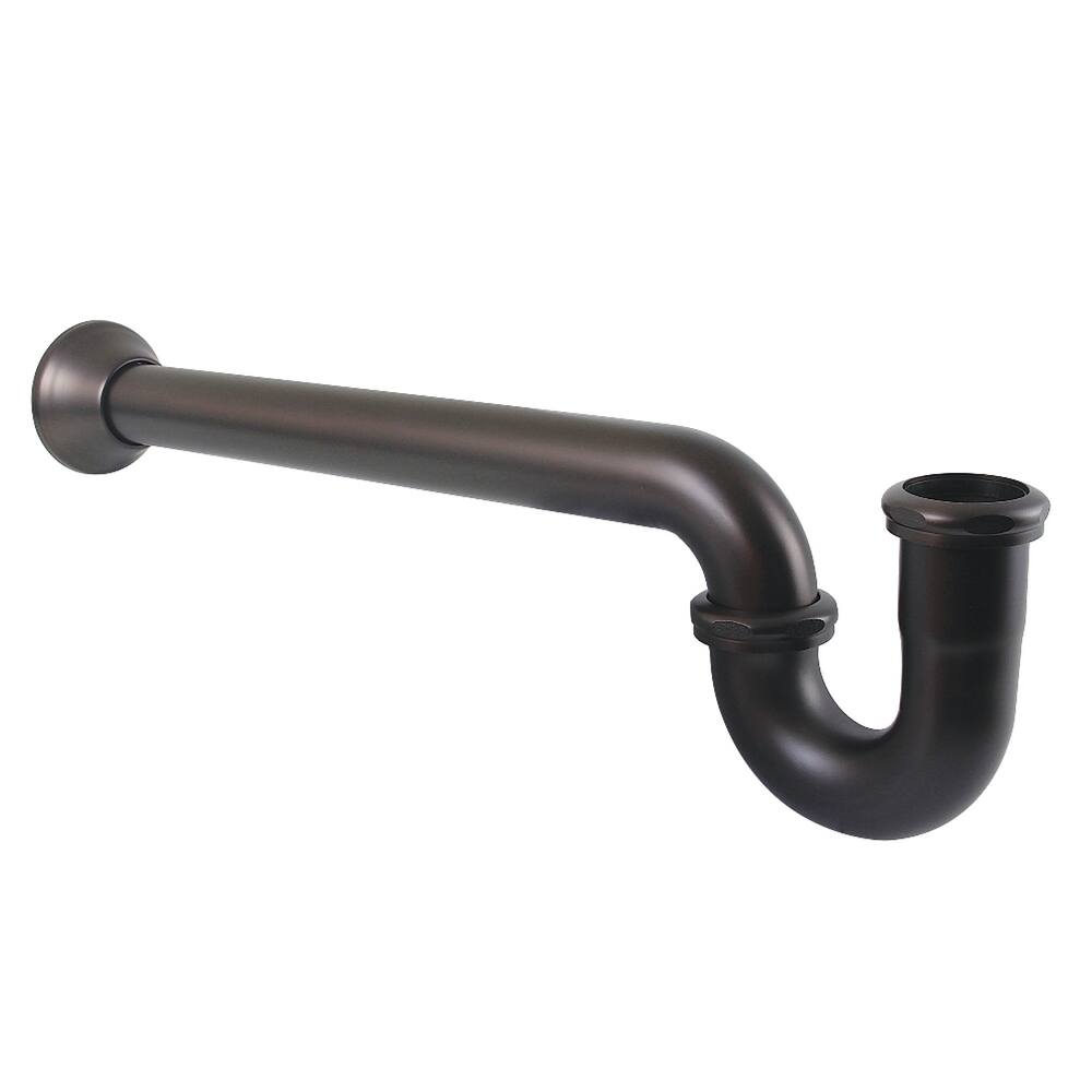 Kingston Brass Vintage 1-1/2 Inch Decor P-Trap with Bell Flange, 19 Inch Length, 18 Gauge