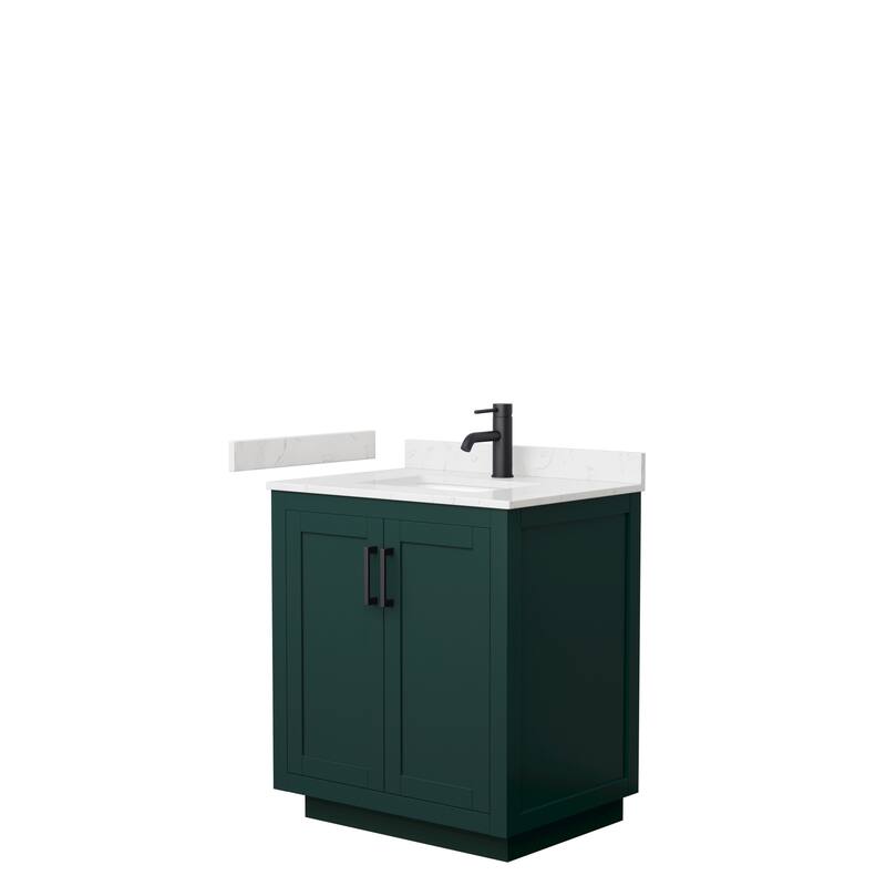 Miranda Single Vanity Set, Cultured Marble Top, No Mirror