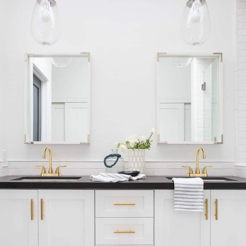 WOWOW 4 Inch Centerset Bathroom Faucet