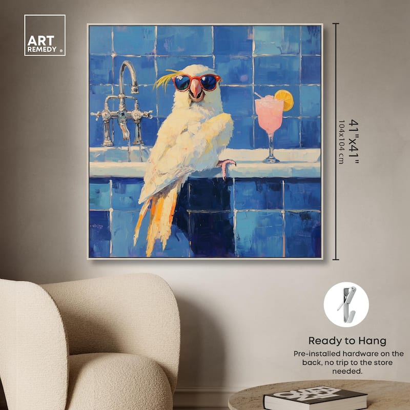Relaxing Bird Canvas by Art Remedy
