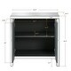 preview thumbnail 17 of 15, GDFStudio - DiamondLuxe Glam Mirrored Storage Cabinet with Crystal Handles