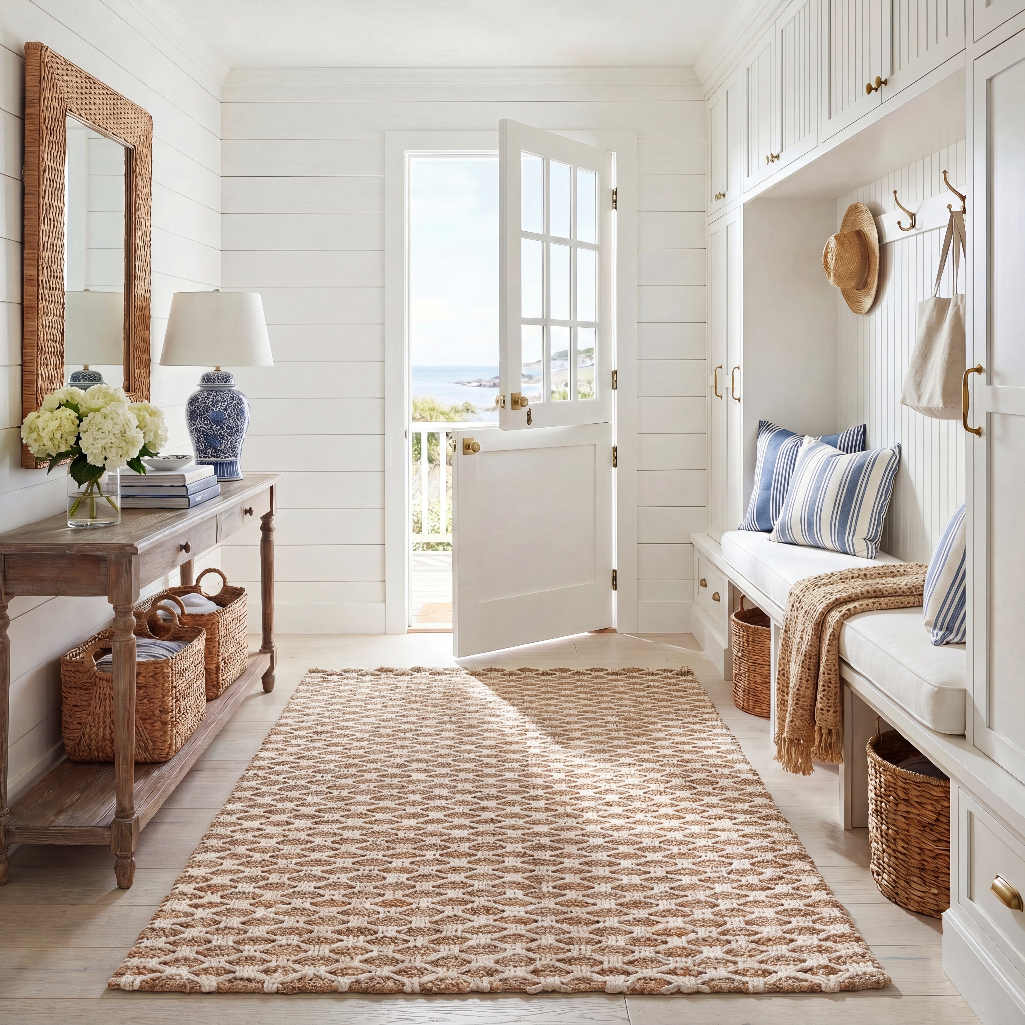 SAFAVIEH Handmade Natural Fiber Chigusa Farmhouse Jute Rug