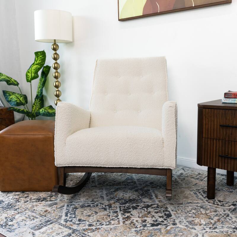 Westminister Modern Indoor Nursery Rocking Armchair for Bedroom and Livingroom