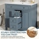preview thumbnail 9 of 10, 36" Freestanding Bathroom Vanity with Sink, 2 Drawers, 2 Door Organizers