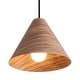 preview thumbnail 1 of 1, Golden Lighting Conique 1-light 10in Pendant in Dark Walnut - Silver