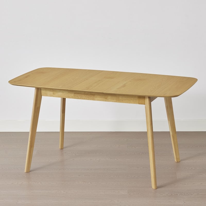 Spruce & Spring 47 to 59 Inch Mid Century Extendable Dining Table for 4-6 People