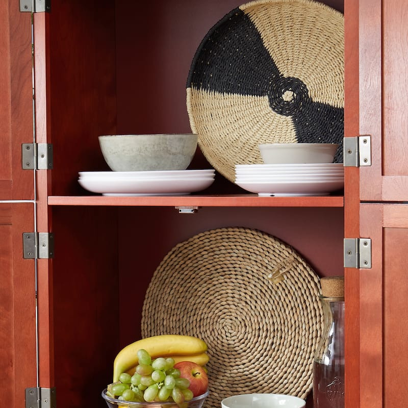 4-Tier Corner Kitchen Pantry Storage Cabinet with 8 Doors and Adjustable Shelves for Efficient Organization