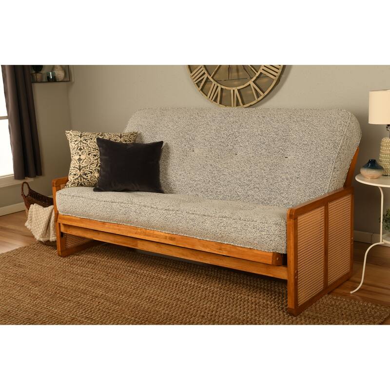 Somette Westport Full-size Futon in Honey includes Mattress