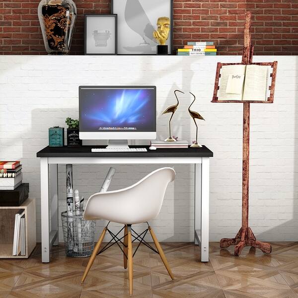 Computer Desk Pc Laptop Table Study Workstation Wooden Home Office Black Business Industrial Sunbay Office Furniture