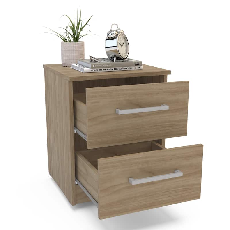 Polifurniture Juliette Modern 2 Drawer Nightstand