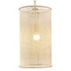 preview thumbnail 10 of 11, Farmhouse Mini Pendant Cylinder Rope Mesh Cage Kitchen Island Lights for Dining Room - 9.84" W x 19.29" H