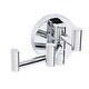 preview thumbnail 6 of 4, Alno Contemporary I Triple Pivoting Bathroom Towel / Robe Hook Polished Chrome