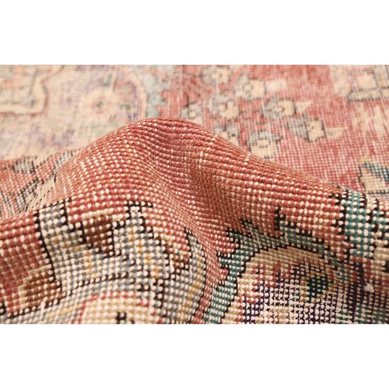 ECARPETGALLERY Hand-knotted Antalya Vintage Dark Copper Wool Rug - 7'10 x 10'8