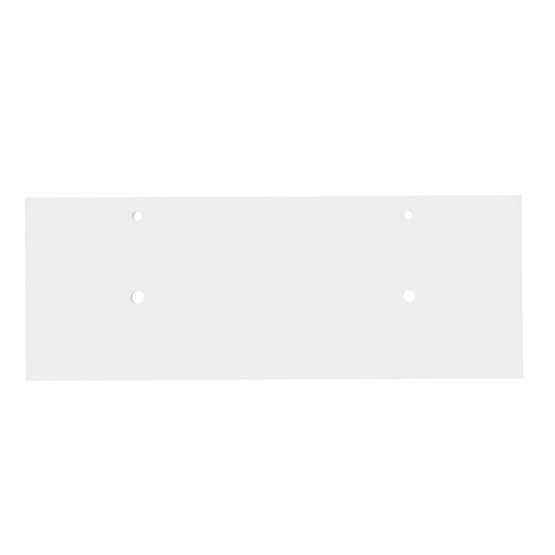 Wide Solid Surface Minimalist Vanity Countertop in White