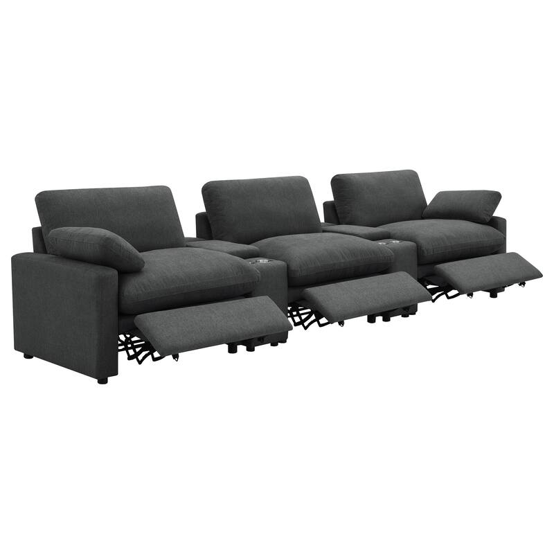 Collins 5-Piece Power Reclining Home Theater Seating - 150"W x 40"D x 38"H