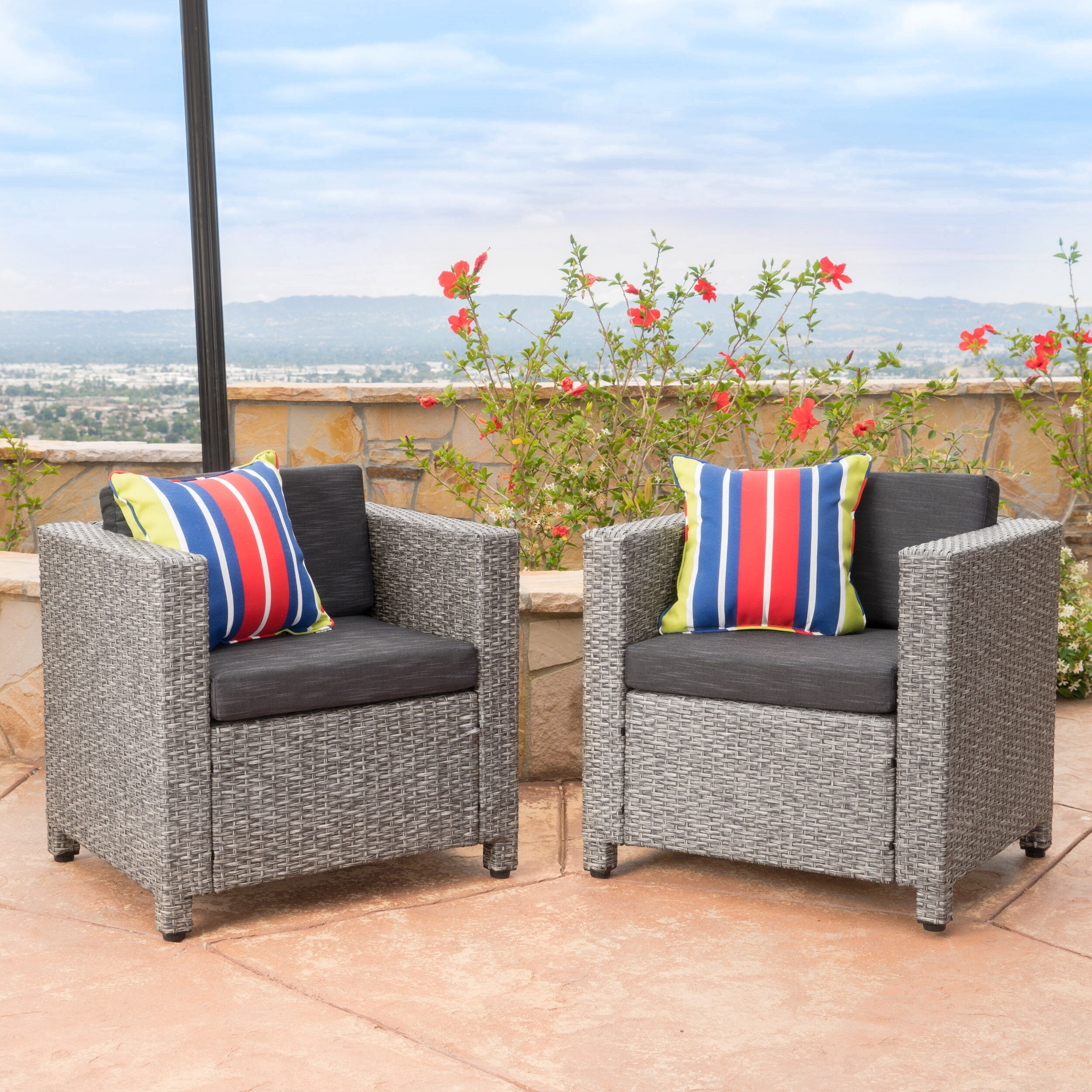 Puerta wicker cheap club chair