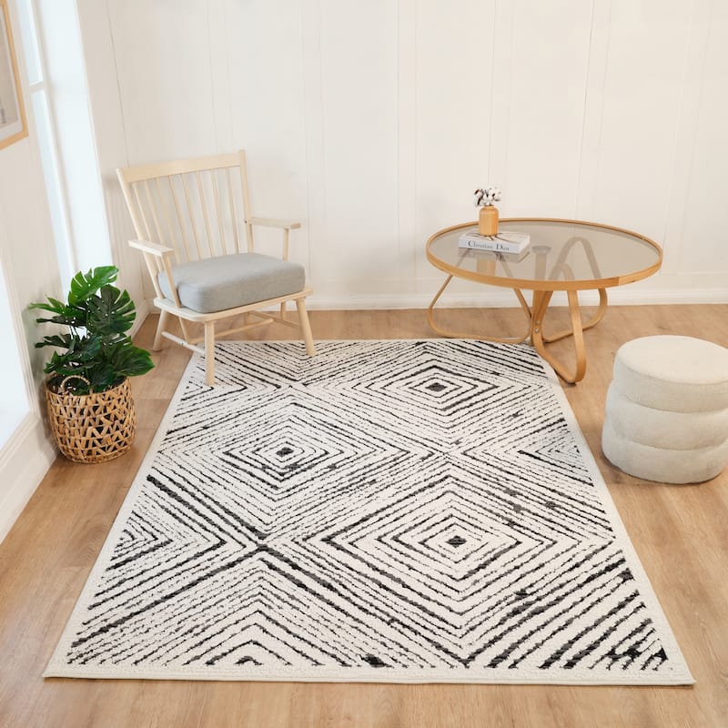 Cairo Collection Transitional Abstract Area Rug