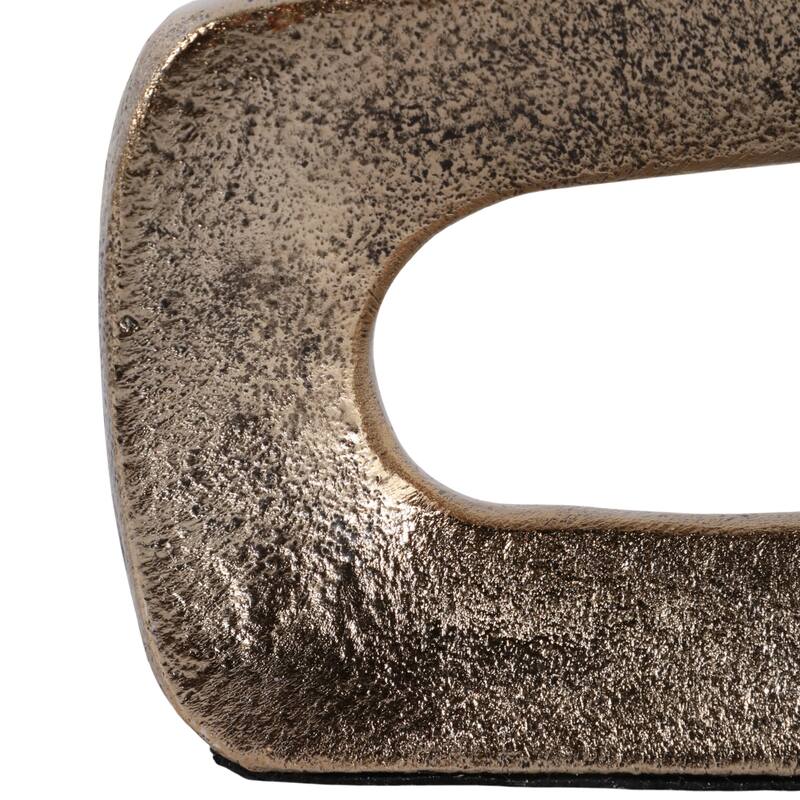 Modern Metal Open Cut Out Bud Vase - Short Flower Vase