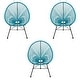 preview thumbnail 5 of 24, Vinyl Cord, Indoor and Outdoor Acapulco Chair - Set of 3