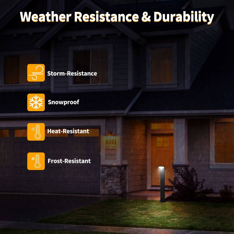 Outdoor Pathway Light LED Bollard Light Landscape Path Light (23.62in)