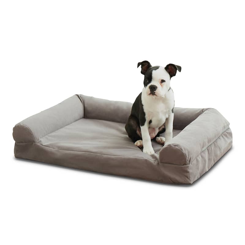 Luna Sofa Style Dog Bed - Medium - Gray