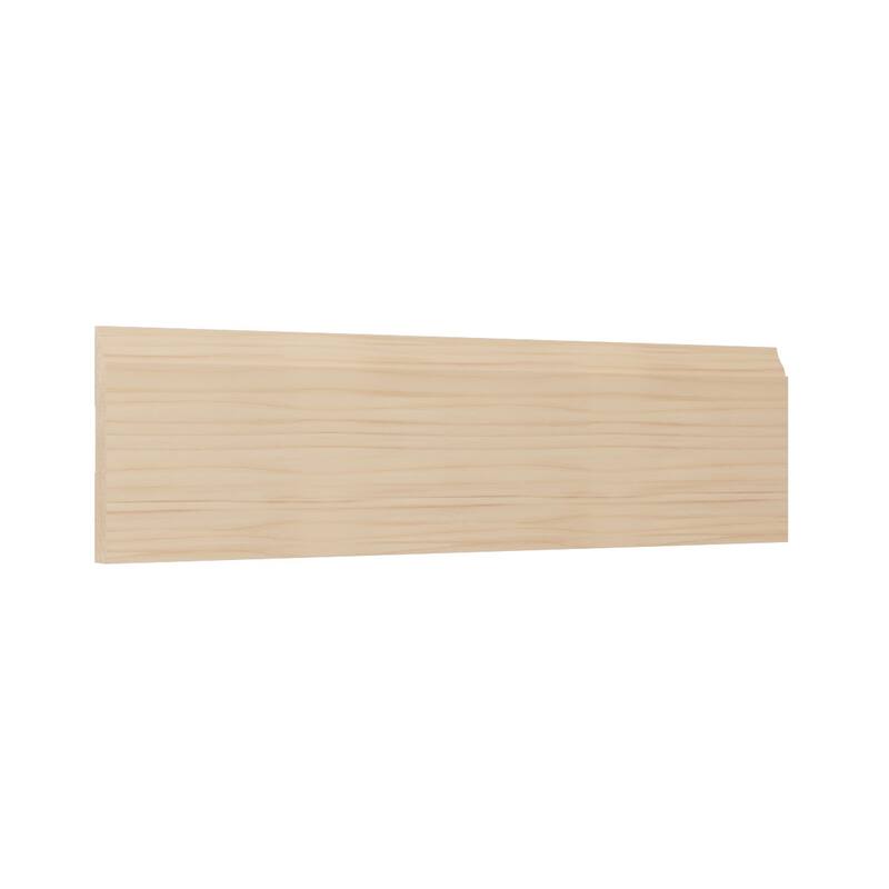WM620: 9/16-in D x 4-1/4-in W x 96-in L Americraft Solid Hardwood Stain Grade Ogee Base Moulding