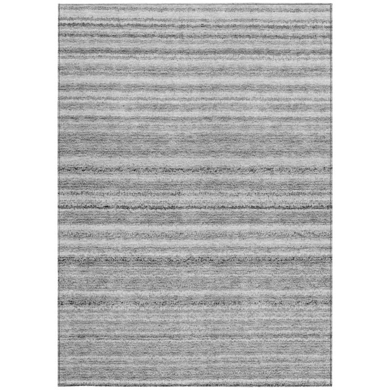 HomeRoots Striped Transitional Rectangle Outdoor Rug