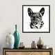 preview thumbnail 6 of 13, iCanvas "Black Frenchie" by EdsWatercolours Framed