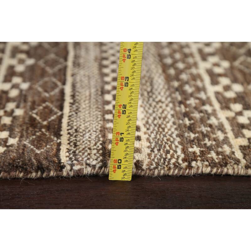 Tribal Geometric Gabbeh Kashkoli Oriental Wool Area Rug Hand-knotted - 3'2" x 5'1"