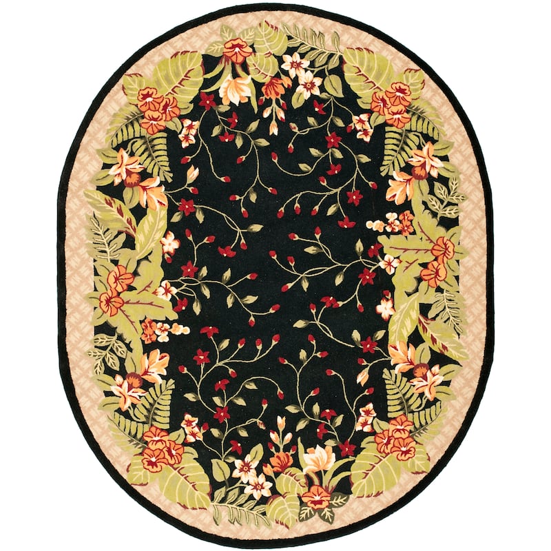 SAFAVIEH Handmade Berkeley Leeanne Botanical Wool Rug