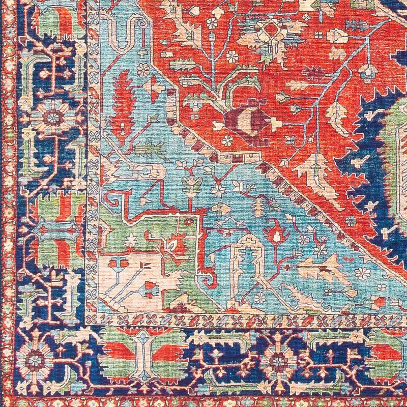 Livabliss Traditional Iris Medallion Area Rug