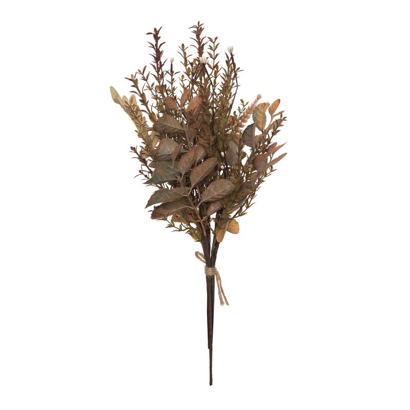 Transpac Artificial 17 in. Brown Harvest Tawny Pageant Spray