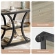 preview thumbnail 8 of 16, 3-Tier Industrial Side Table with Geometric Metal Design