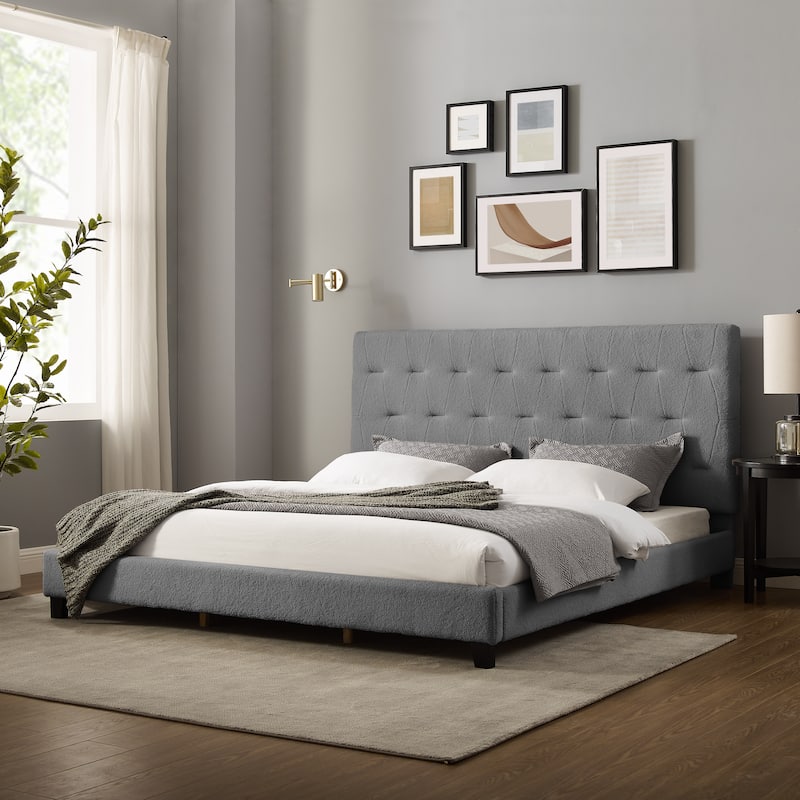 Corvus Somme Tufted Upholstered Platform Bed