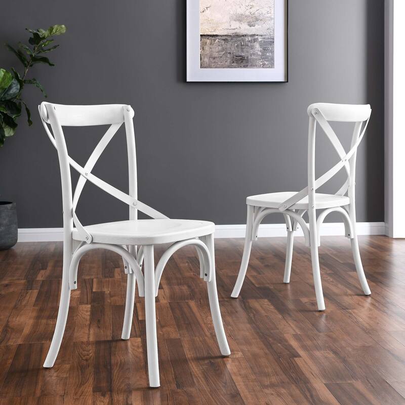 Gear Dining Side Chair - White