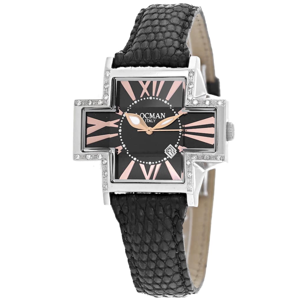 Locman Women's Diamond Plus Mother of Pearl Dial Watch - 181SBKD/BKKF - Mother of Pearl - 6 (36)