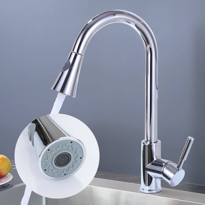 Topcraft High-arc Pull Down kitchen Sink Faucet