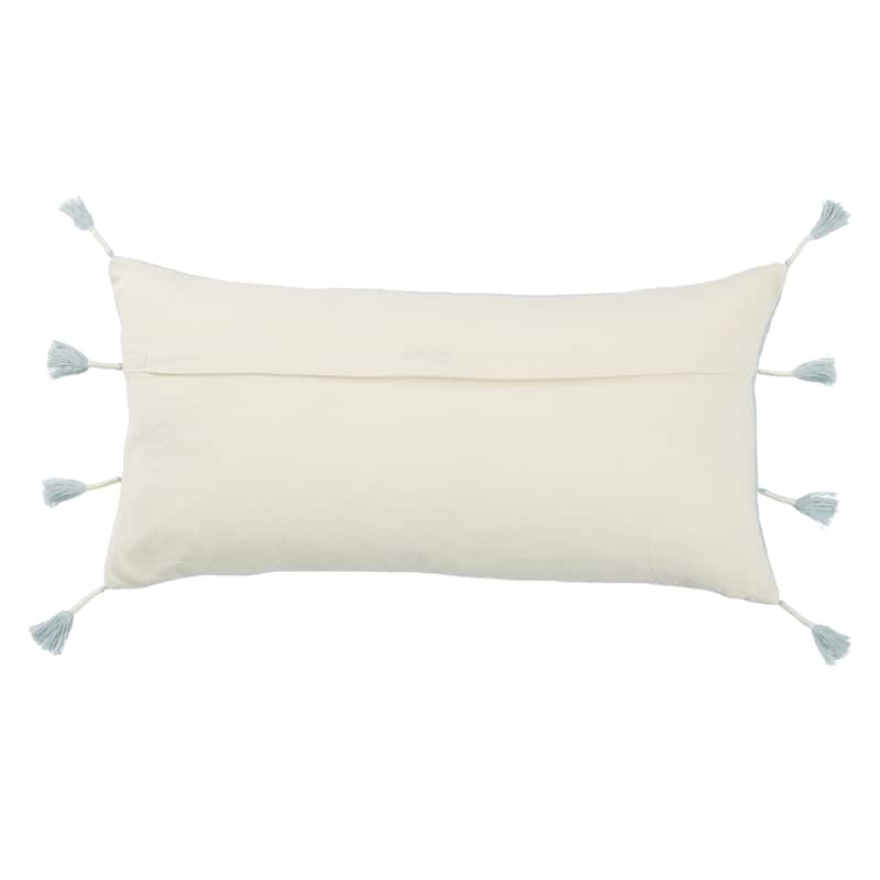 Matar Tribal Light Blue/ Cream Pillow