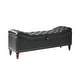 preview thumbnail 2 of 38, Zona 59"W Traditional Faux Leather Tufted Upholstered Storage Bench With Soild Wood Legs and Nailhead Trim By HULALA HOME