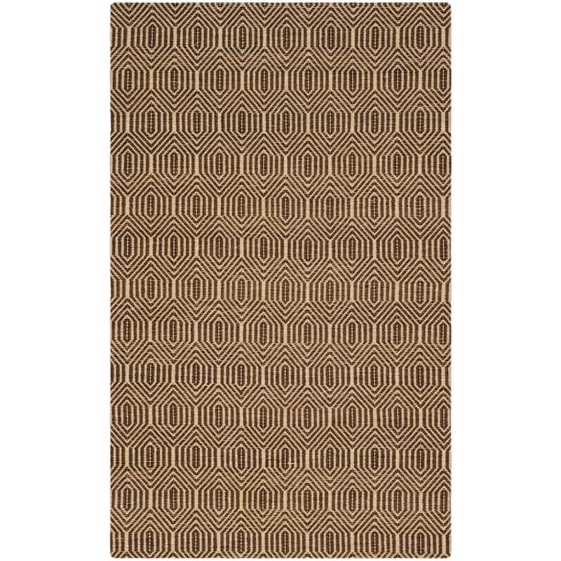 SAFAVIEH Handmade South Hampton Bryanna Casual Polyester Rug - 4' x 6' - Brown