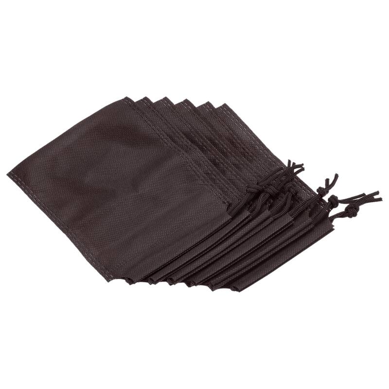 Single Drawstring Storage Bag Fiber Cloth, 6Pcs - Green - 15x12cm
