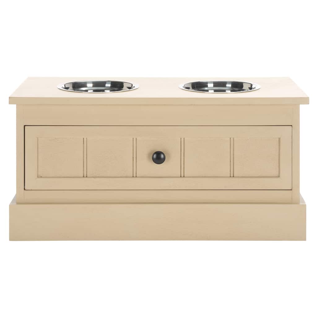 SAFAVIEH Boomer Pet Feeder with Drawer - 24"W x 11"D x 12"H
