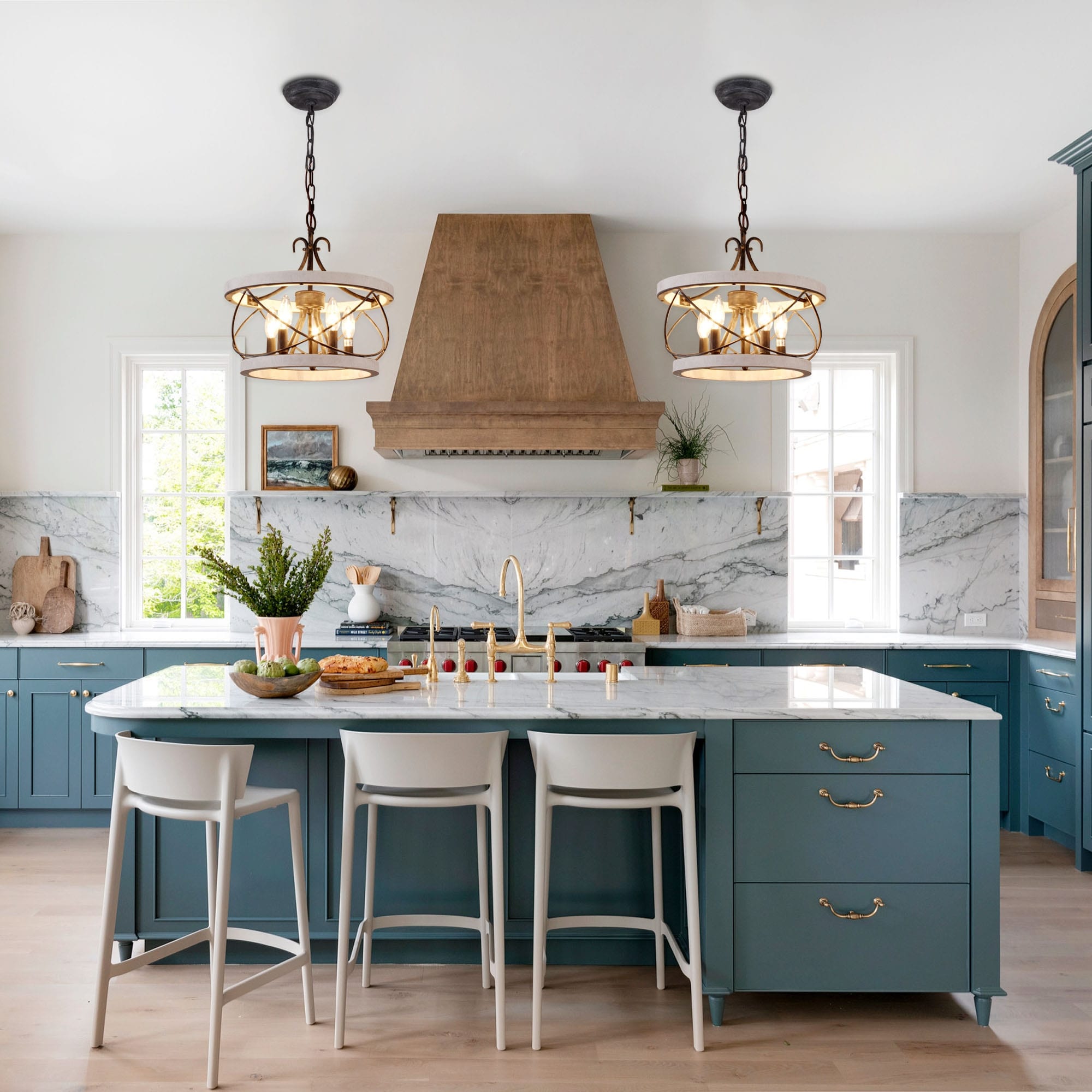 Farmhouse kitchen lighting home hot sale depot