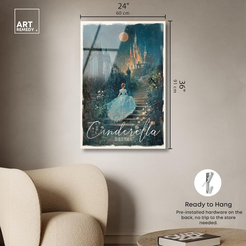Classic Cinderella Acrylic by Art Remedy, Ready to Hang