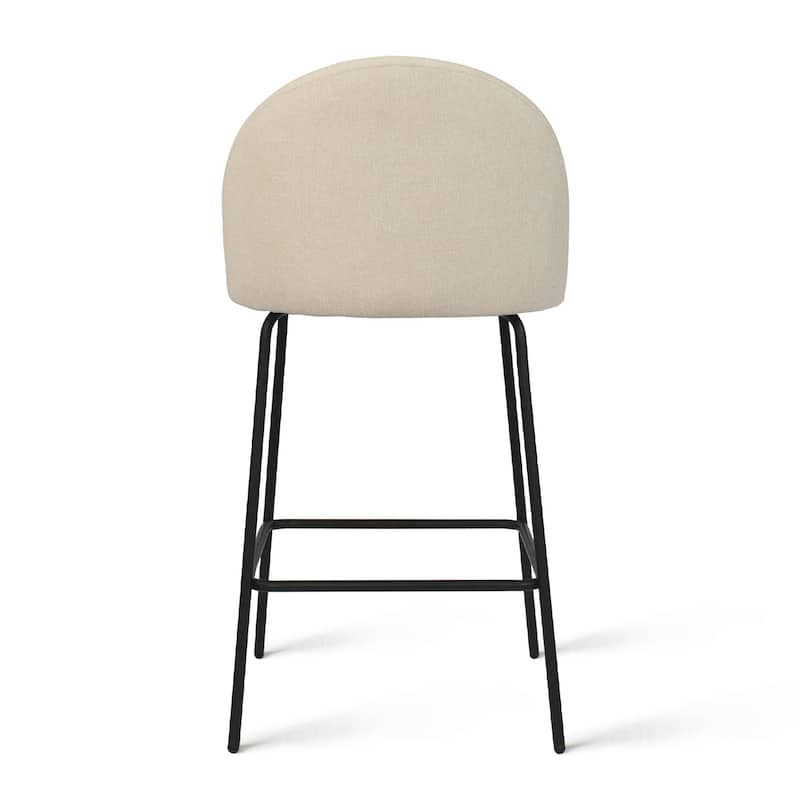 Nano Upholstered 25 inch Metal Frame Counter Stool (Set of 2) - 36"x19"x18"