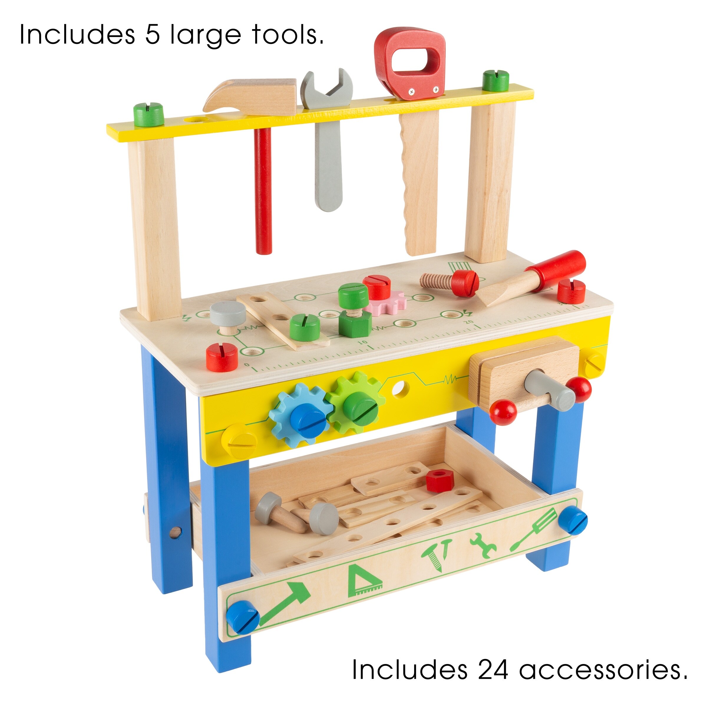 83 Pieces Construction Work Shop Toy Tool Kit Bench Outdoor Preschool Toy Gift for Kids Toddler Baby Children Boys and Girls Toy Chois Pretend Play Series Transformable Workbench Toy Tool Play Set