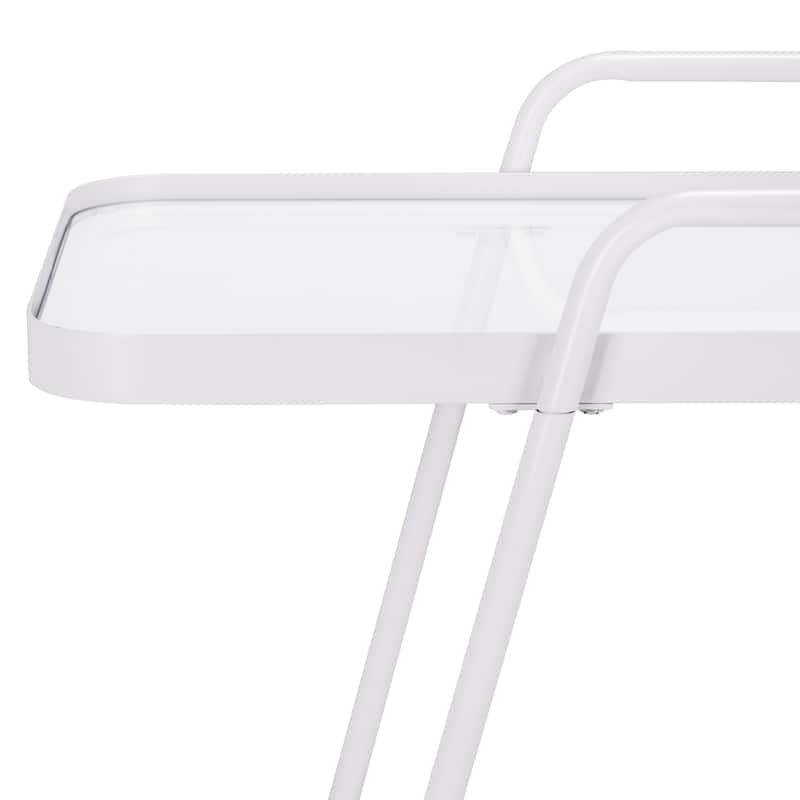 SAFAVIEH Home Zunia 2 Tier Bar Cart - 36"W x 19"D x 30"H