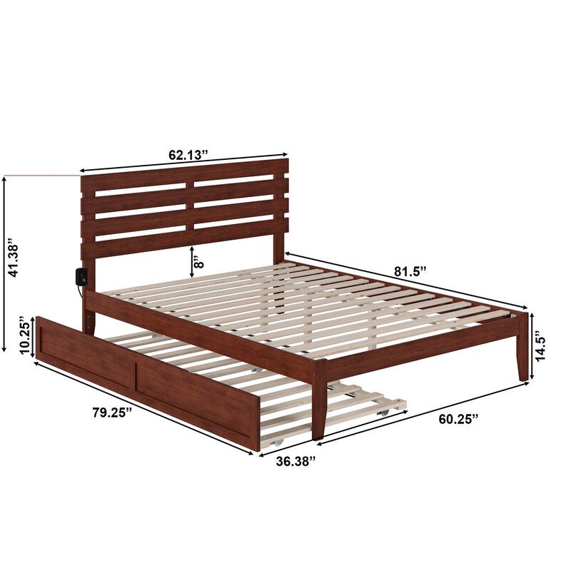 Oxford Bed with Twin XL Trundle